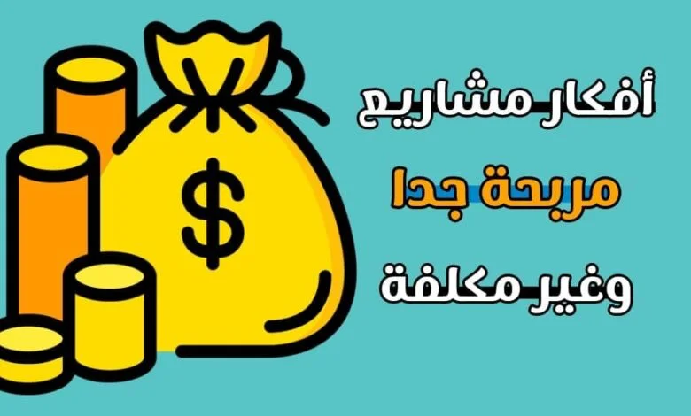 افكار مشاريع مربحة جدا وغير مكلفة