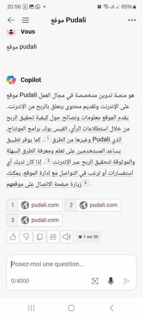 موقع pudali