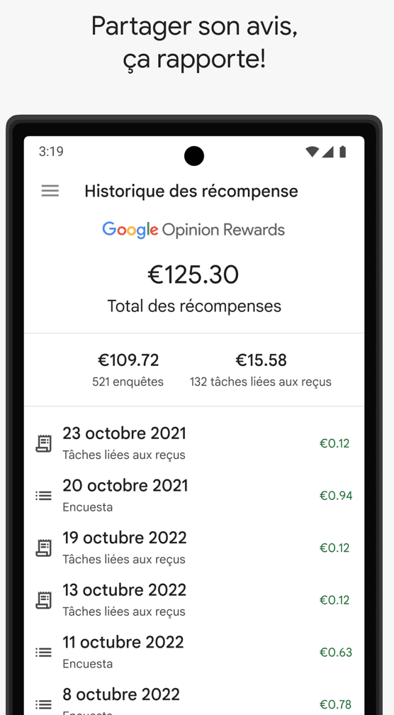 google opinion rewards