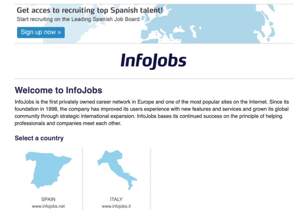 موقع Info jobs للبحث عن وظيفة