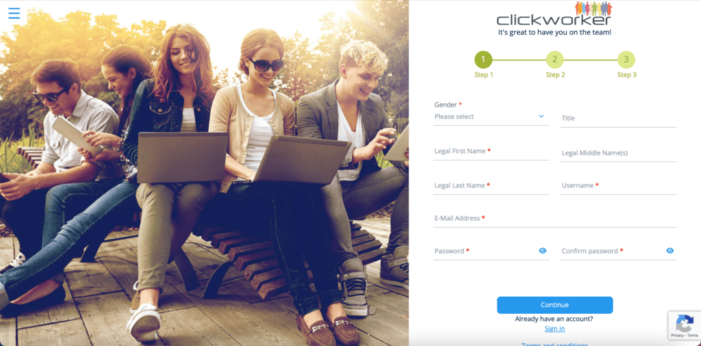 كيفية التسجيل في موقع clickworker