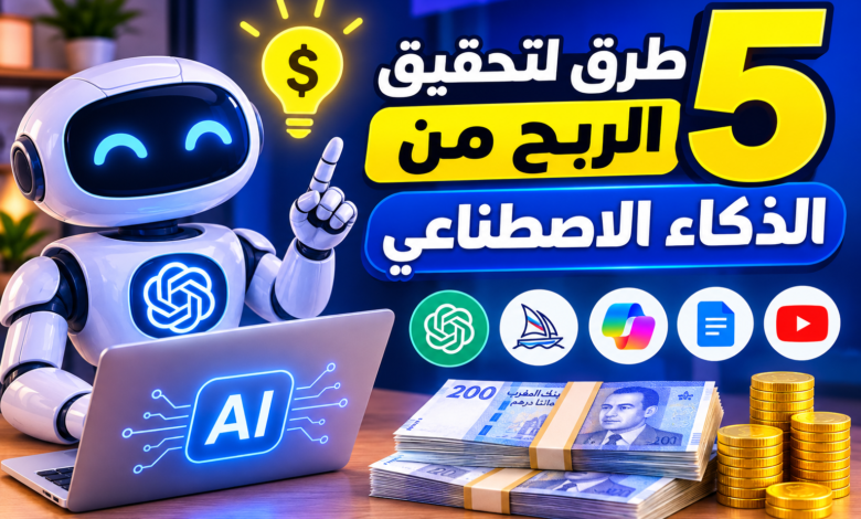 5 طرق لتحقيق الربح من الذكاء الاصطناعي